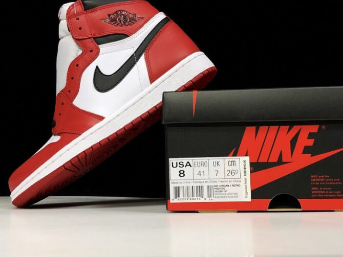 Air Jordan I 1 Retro High OG Chicago Bulls 555088-101 - Image 8