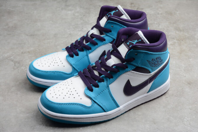 Jordan 1 Mid Hornets 554724-415 - Image 6