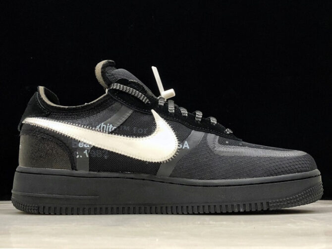 NikeAir Force 1 Low O-W Black White AO4606-001 - Image 3