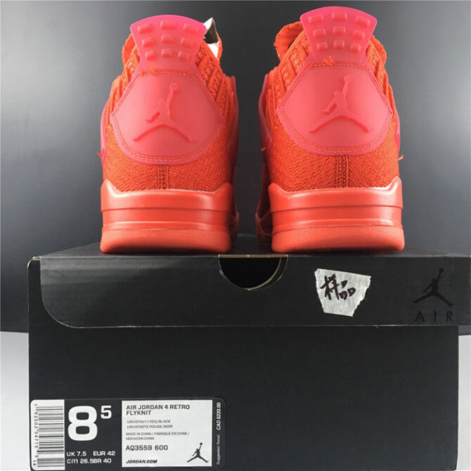 AIR JORDAN 4 FLYKNIT “RED” AQ3559-600 - Image 13