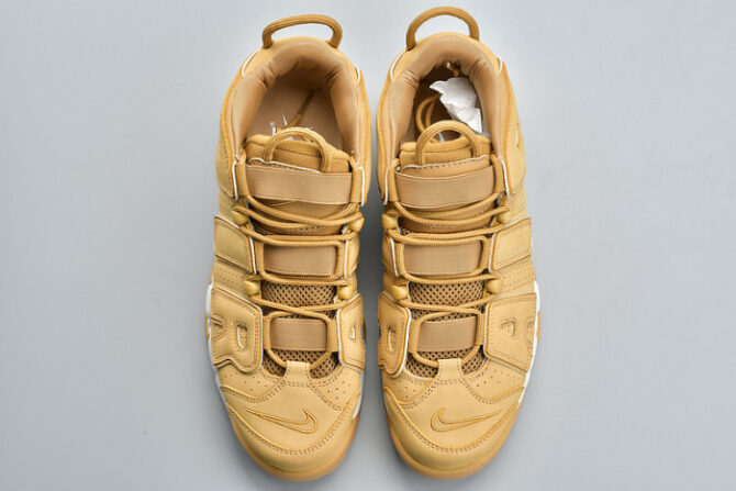 NIKE AIR MORE UPTEMPO PRM “WHEAT” BROWN AA4060-200 - Image 5