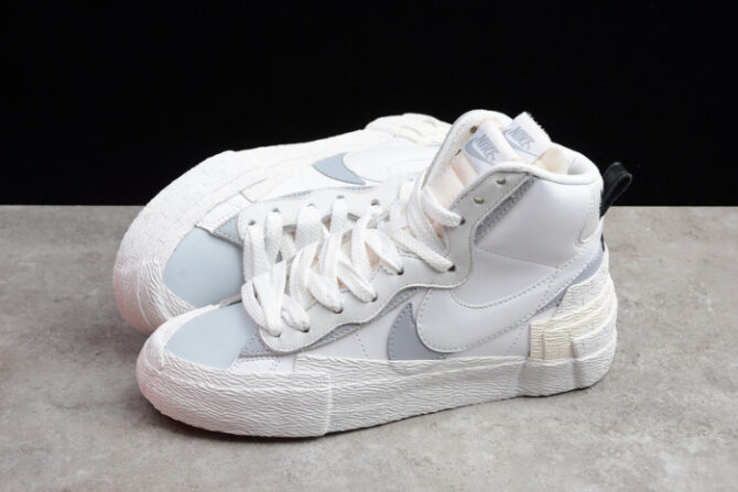 SACAI X NIKE BLAZER MID WHITE BV0072-100 - Image 4