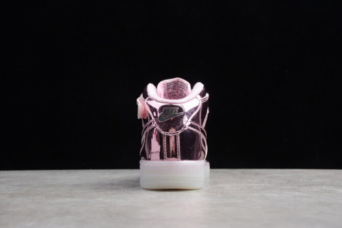 Kids Nike Air Force 1 Mid WB Pink Rose 314197-8300 - Image 3