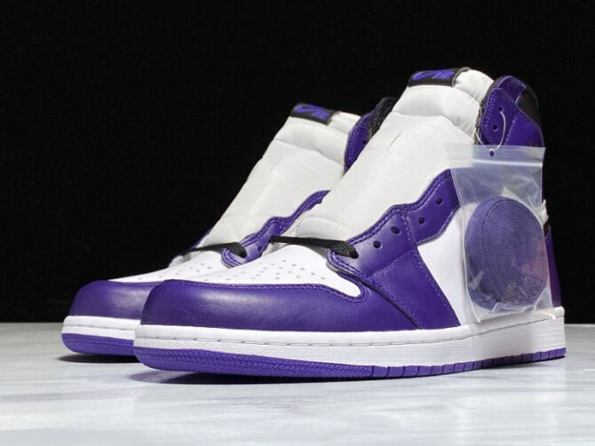 Air Jordan 1 Retro High Court Purple White 555088-500 - Image 6