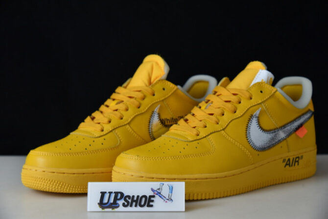 Nike Air Force 1 Low Off-White ICA University Gold DD1876-700 - Image 4