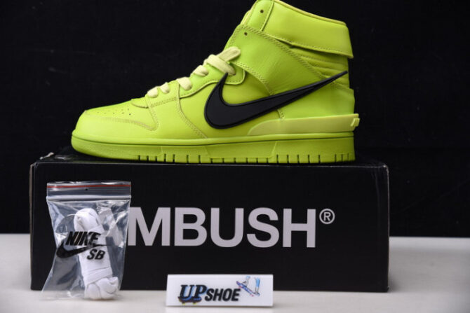 Nike Dunk High AMBUSH Flash Lime CU7544-300 - Image 8