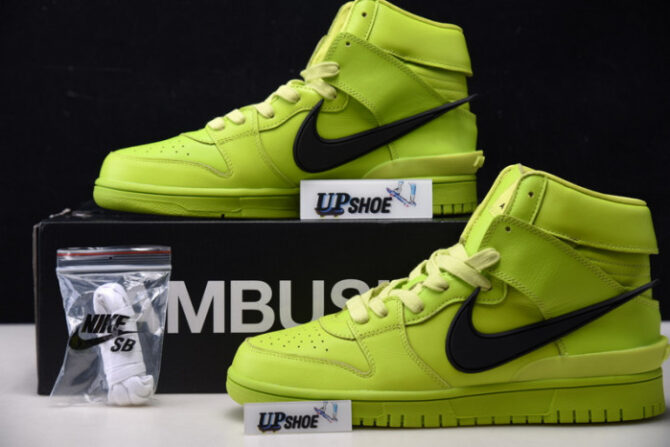 Nike Dunk High AMBUSH Flash Lime CU7544-300 - Image 7