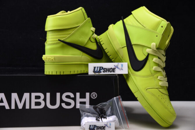 Nike Dunk High AMBUSH Flash Lime CU7544-300 - Image 9