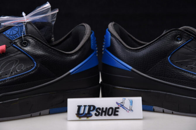 Air Jordan 2 Retro Low SP O-W Black Blue DJ4375-004 - Image 4