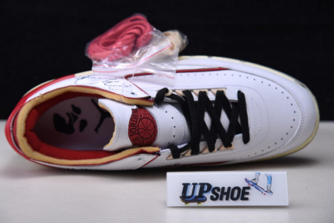 Air Jordan 2 Retro Low SP O-W White Red DJ4375-106 - Image 2