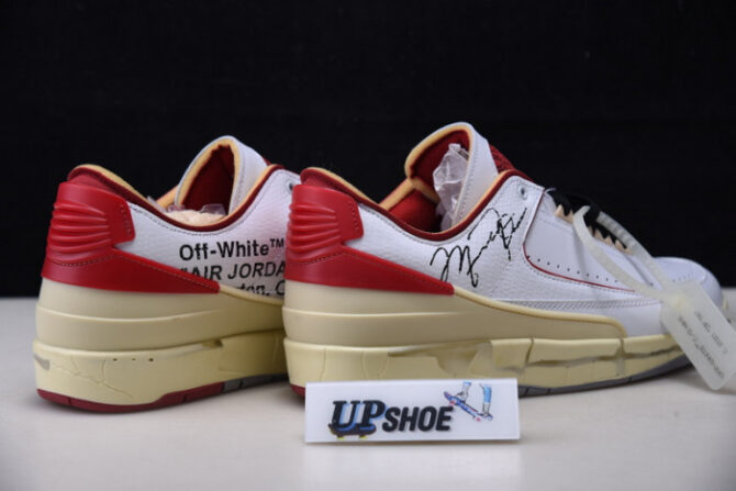 Air Jordan 2 Retro Low SP O-W White Red DJ4375-106 - Image 6