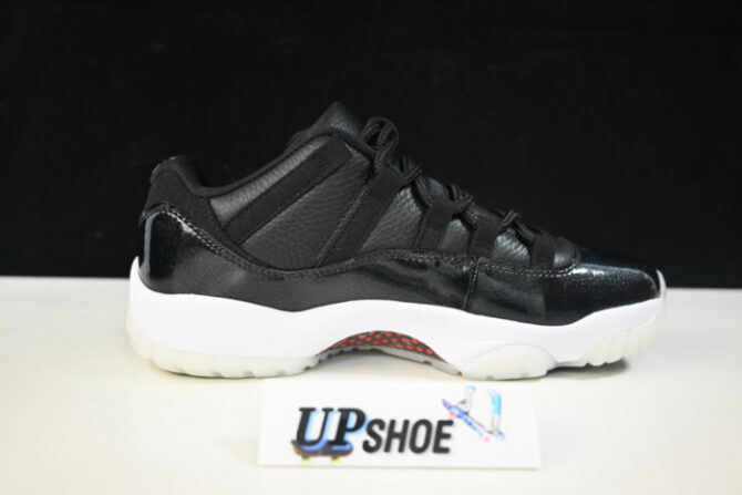 AIR JORDAN 11 RETRO LOW BLACK-WHITE AV2187 001 - Image 3