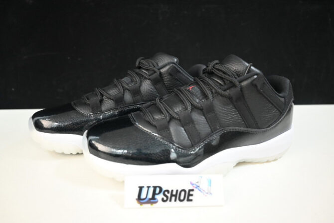 AIR JORDAN 11 RETRO LOW BLACK-WHITE AV2187 001 - Image 5