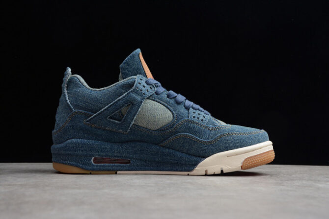 LEVI'S X NIKE AIR JORDAN 4 DENIM AO2571-401 - Image 5