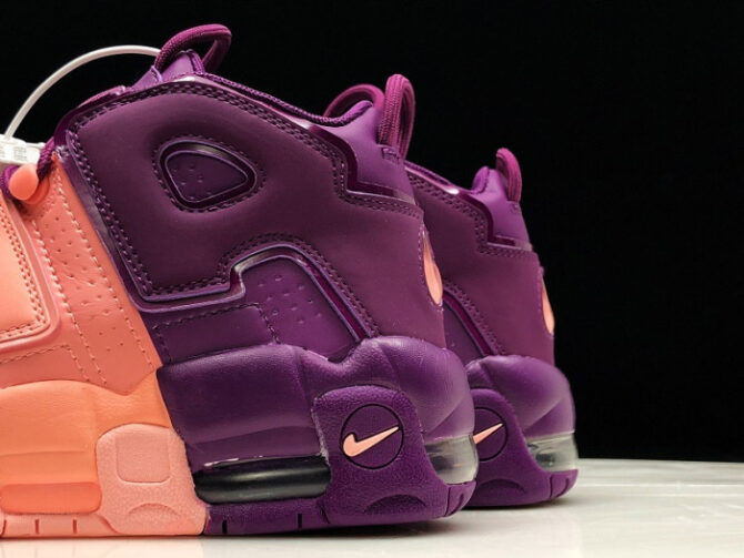 NIKE WMNS AIR MORE UPTEMPO CITRON/PINK/BRIGHT PURPLE-NIGHT GRAPE STYLE AV8237-800 - Image 7