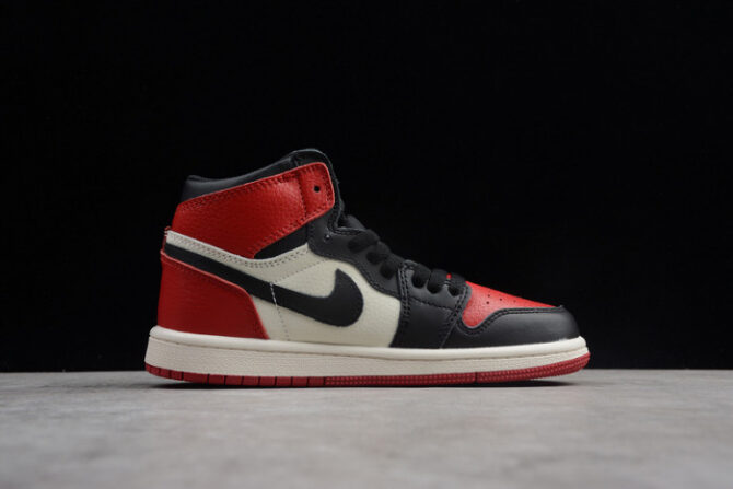 Kids Air Jordan 1 Retro High OG "Bred Toe" 555088 610 - Image 8
