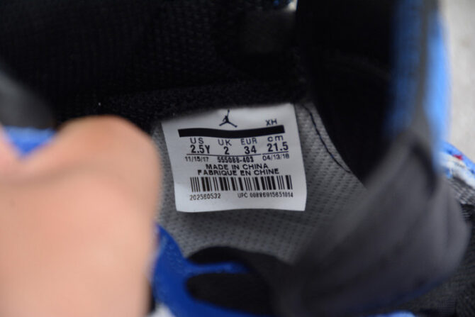 Kids Air Jordan 1 Retro High OG 'Game Royal' 555088 403 - Image 3