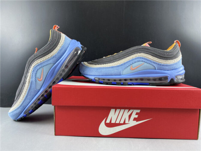 Nike Air Max 97 Corduroy Light Blue CQ7512-462 - Image 8