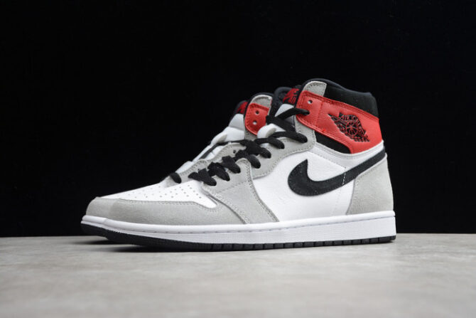 Air Jordan 1 Retro High Light Smoke Grey 555088-126 - Image 9