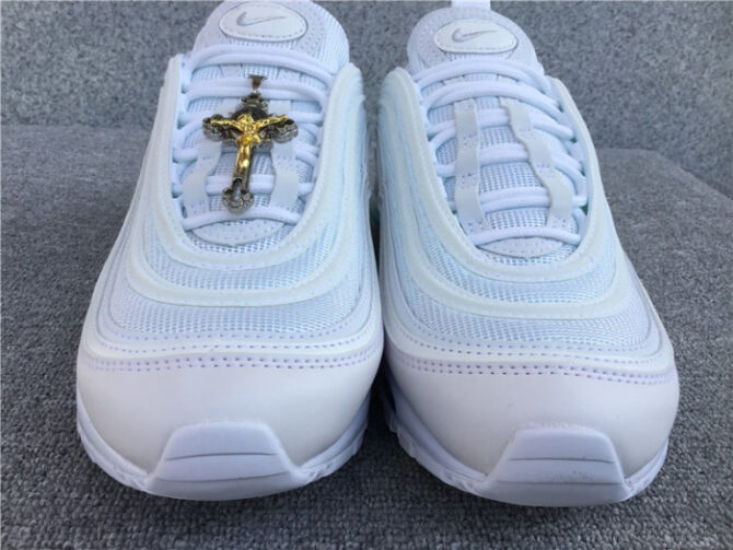 MSCHF x INRI x Nike Air Max 97 'Jesus Shoes' Custom White Blue 921826-101JSUS. - Image 11