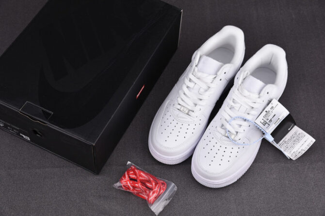 Nike Air Force 1 Low Supreme White CU9225-100 - Image 9