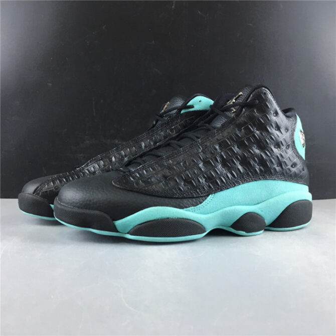 AIR JORDAN 13 RETRO BLACK ISLAND GREEN 414571-030