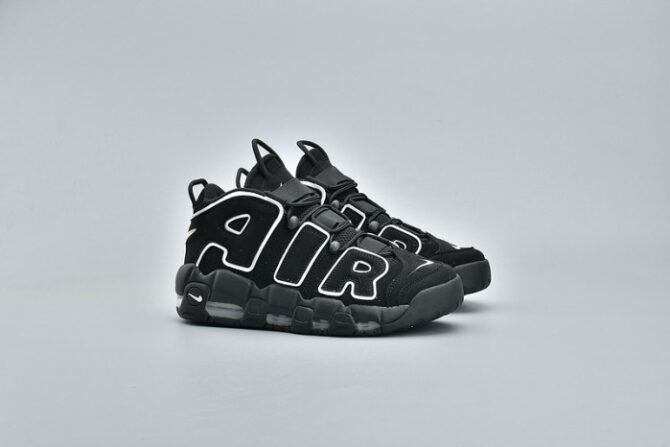 Nike Air More Uptempo OG Black and White 414962-002 - Image 4