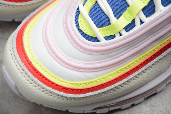 NIKE AIR MAX 97 SE “CORDUROY” SAIL/VOLT GLOW/ARCTIC PINK WOMENS AQ4137-101 - Image 3