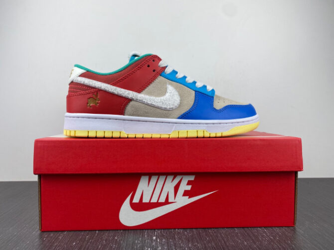 Nike Dunk Low Retro PRM Year of the Rabbit Blue Orange Cream FD4203-111 - Image 4