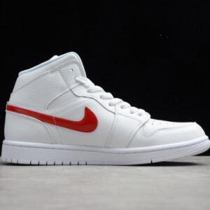 Jordan 1 Mid White University Red (W) BQ6472-106