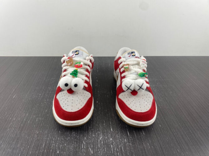 Nike SB Dunk Low 85 Christmas White Red Brown Green DO9457-112 - Image 6