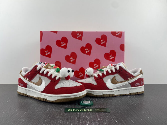 Nike SB Dunk Low 85 Christmas White Red Brown Green DO9457-112 - Image 4