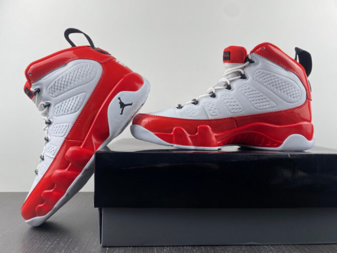 Jordan 9 Retro White Gym Red 302370-160 - Image 2