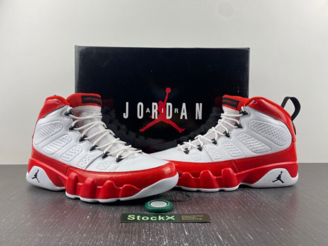 Jordan 9 Retro White Gym Red 302370-160 - Image 3