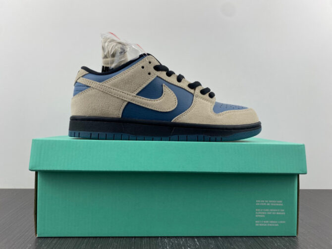 Nike SB Dunk Low Light Cream Thunderstorm BQ6817-200 - Image 7